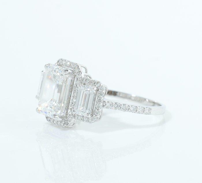 Zonder minimumprijs - Verlovingsring - 14 karaat Witgoud -, Bijoux, Sacs & Beauté, Bijoux anciens