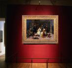 Scuola romantica (XIX-XX) - Interno nobiliare con figure -