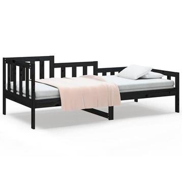 Zwarte Slaapbank 90x200 - - Tweede kansje met 40% korting!, Verzenden