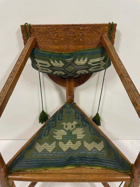 Stoel - Hout, Antiquités & Art, Art | Objets design