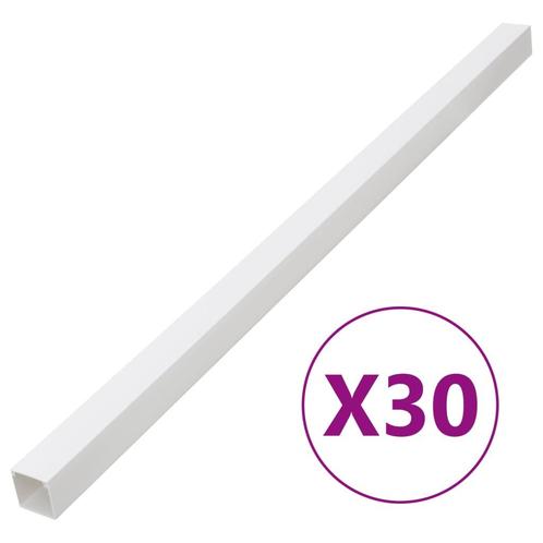 vidaXL Kabelgoot 100x60 mm 30 m PVC, Computers en Software, Pc- en Netwerkkabels, Nieuw, Verzenden