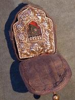 Antique Sanctuaire (2) - Cuivre, Plaqué(e) argent, Textile -