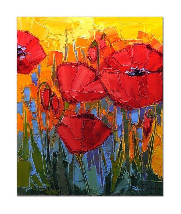 Caroline Mandrafina - Pfleger  Coquelicot, Antiek en Kunst, Kunst | Designobjecten