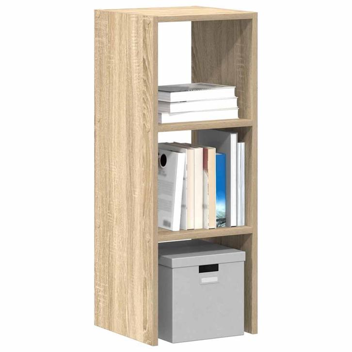 vidaXL Boekenkast stapelbaar 30x30x80 cm bewerkt hout sonoma, Huis en Inrichting, Kasten | Overige, Nieuw, Verzenden