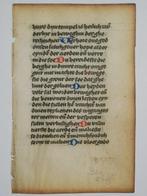 Manuscript - Illuminated Book of Hours page from Delft -, Verzamelen, Nieuw