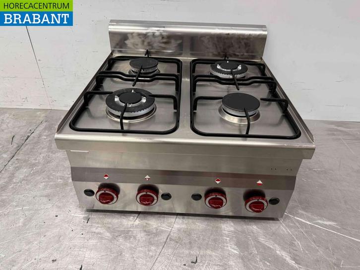 RVS Diamond 4 pits Opzet Fornuis gasfornuis 60 cm Horeca, Zakelijke goederen, Horeca | Keukenapparatuur, Ophalen of Verzenden