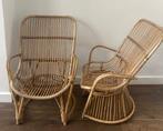 Fauteuil - Set van twee vintage rotan fauteuils, Antiquités & Art