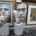 sculptuur, Trittico - 50 cm - Gips, Marmer, Hars