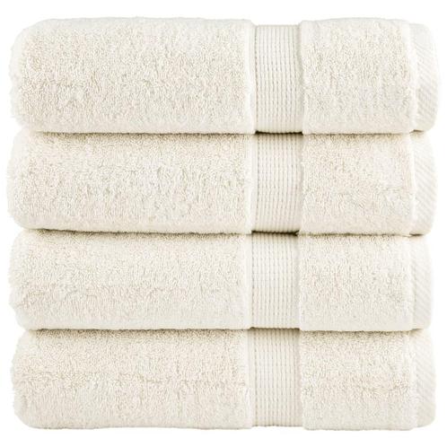 vidaXL Badhanddoeken SOLUND 4 st 600 g/m² 100x150 cm, Huis en Inrichting, Badkamer | Badtextiel en Accessoires, Nieuw, Verzenden