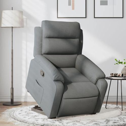 vidaXL Fauteuil inclinable Gris foncÃ© Tissu, Huis en Inrichting, Fauteuils, Verzenden