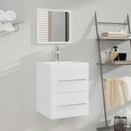 vidaXL Badkamerkast met spiegel 41x38,5x48 cm wit, Huis en Inrichting, Verzenden, Nieuw