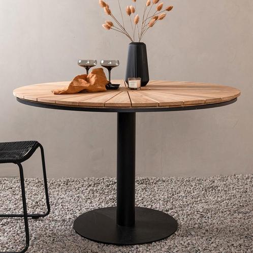 Ronde tuintafel bruin | Ø 120 | Op voorraaad, Tuin en Terras, Tuintafels, Nieuw, Rond, Verzenden