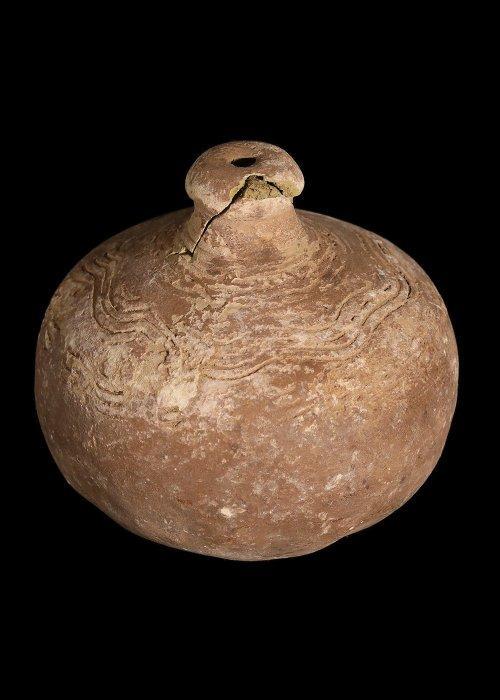 Byzantijns Keramiek Granaat met ingekerfde decoratie (Zonder, Antiquités & Art, Antiquités | Autres Antiquités