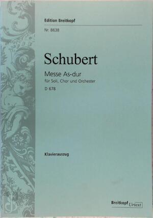 Schubert - Messe As-dur für Soli, Chor und Orchester, Livres, Langue | Langues Autre, Envoi