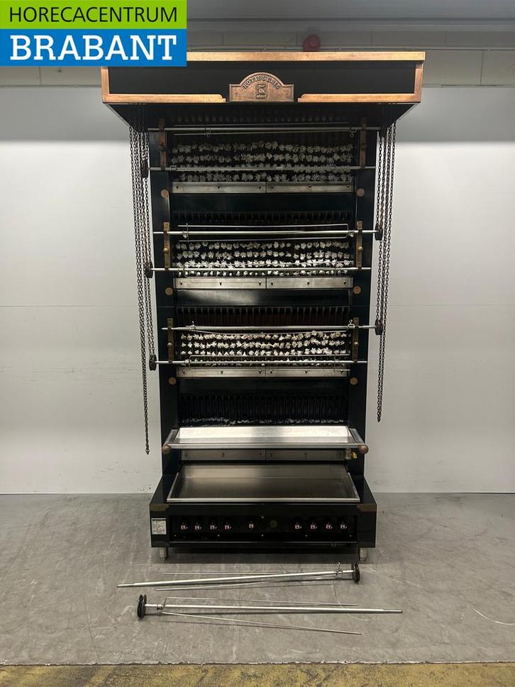 Ubert FF38 Verticale Kippengrill Grill 8 spiezen GAS/230V, Zakelijke goederen, Horeca | Keukenapparatuur, Ophalen of Verzenden
