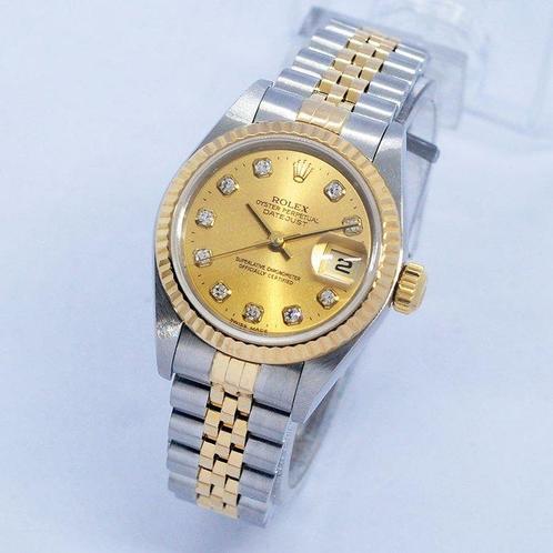Rolex - Oyster Perpetual Datejust Ladies Diamonds - Ref., Handtassen en Accessoires, Horloges | Heren