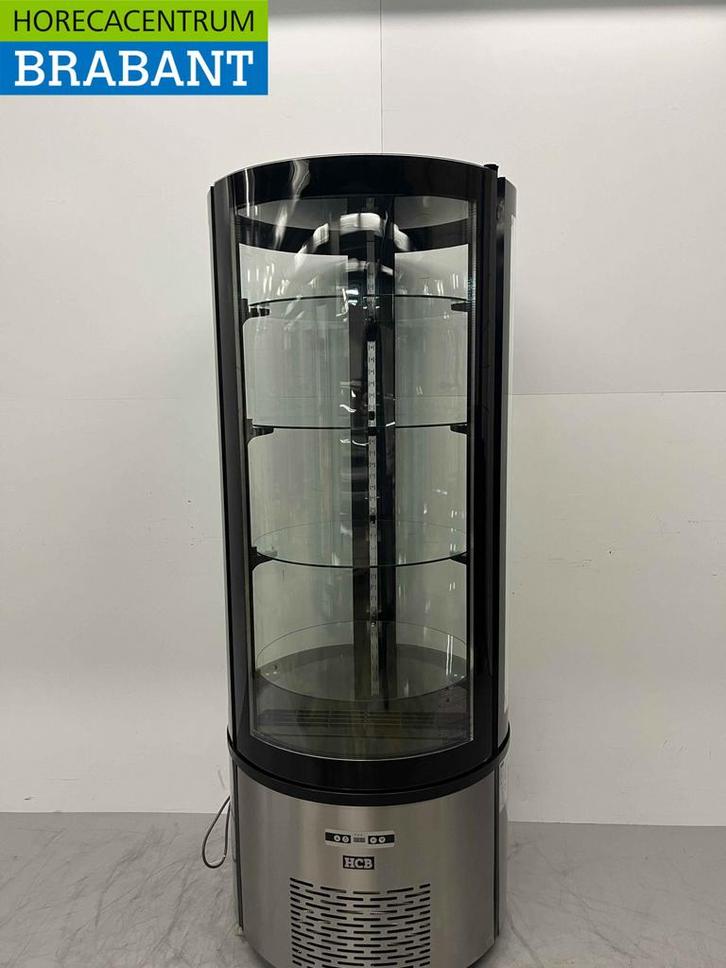 RVS Ronde koelvitrine Gebaksvitrine 400 liter 230V Horeca, Zakelijke goederen, Horeca | Keukenapparatuur, Ophalen of Verzenden