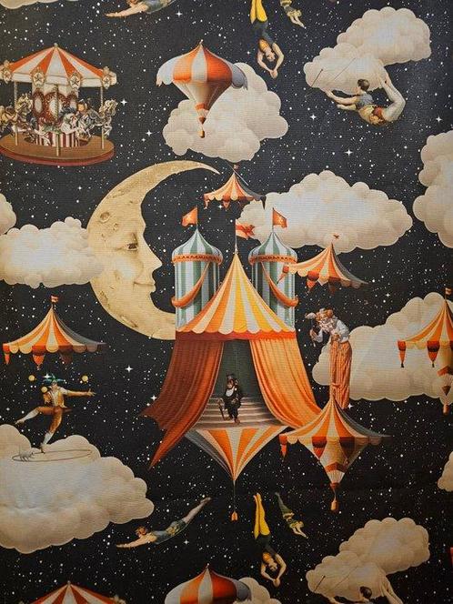 Tessuto Artmaison Original Paradise Circus by night, Antiek en Kunst, Curiosa en Brocante