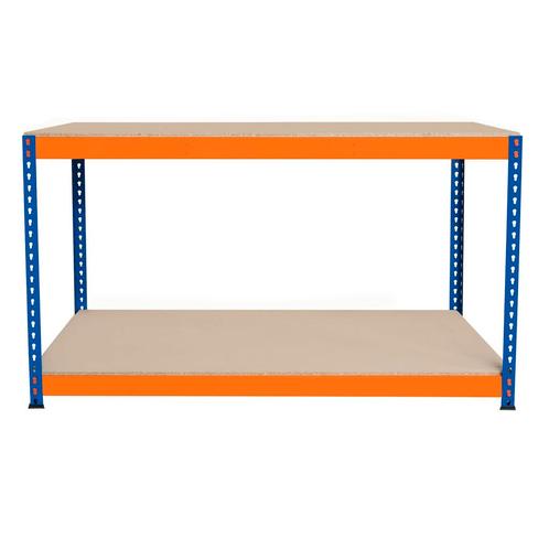 Werkbank met 2 Legplanken S-Rax - 150cm x 60cm x 90cm, Articles professionnels, Aménagement de Bureau & Magasin | Entrepôt, Rayonnage & Stockage