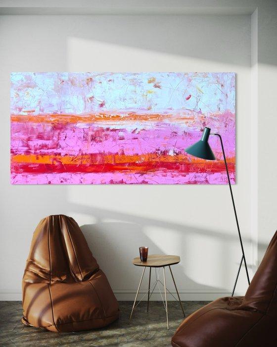 NTX Studio - Spring Garden - XXL, Antiquités & Art, Art | Peinture | Moderne