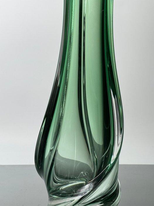 Val Saint Lambert - Vaas - Kristal - Vase vert VSL, Antiquités & Art, Antiquités | Verre & Cristal