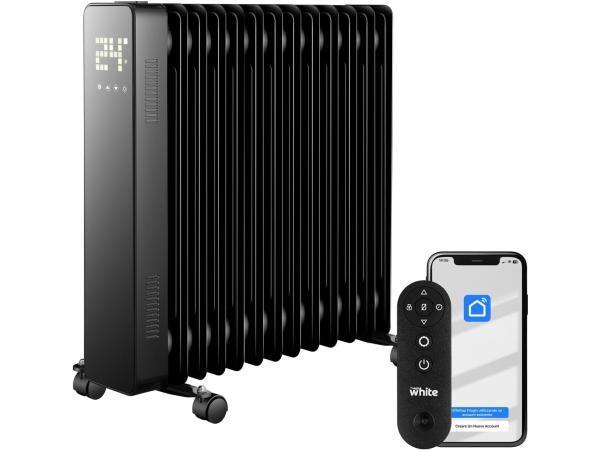 Veiling - White Elektrische olieradiator - 2500W - APP, Doe-het-zelf en Bouw, Verwarming en Radiatoren