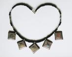 Argent, Perles de verre - Collier - Touareg Niger