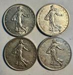 France. 5 Francs 1964 Semeuse (lot de 4 monnaies en argent)