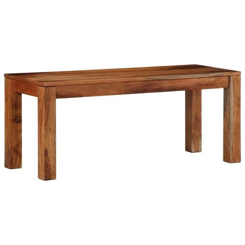 Bankje Massief Hout - 110cm - Retour Deal - Binnen & Buiten, Huis en Inrichting, Stoelen, Bruin, Nieuw, Hout, Verzenden