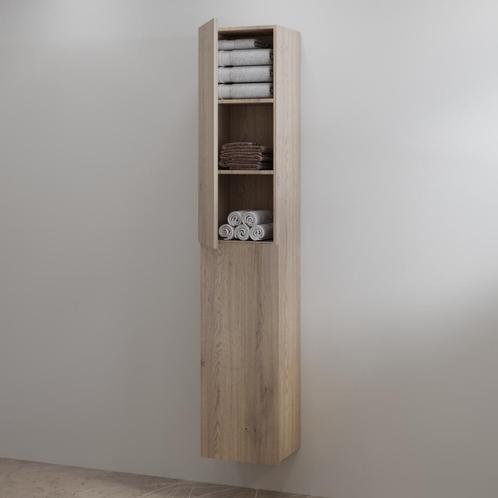 Hoge Kolomkast Best Design Blanco 35x180 cm Hout Bruin, Doe-het-zelf en Bouw, Sanitair, Bad, Nieuw, Ophalen of Verzenden