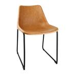 Stoelen | RODEO | Kunstleer/Staal | Camel | Zwarte Poten |, Zakelijke goederen, Verzenden, Nieuw in verpakking