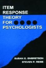 Item Response Theory 9780805828191 Susan E. Embretson, Verzenden, Gelezen, Susan E. Embretson