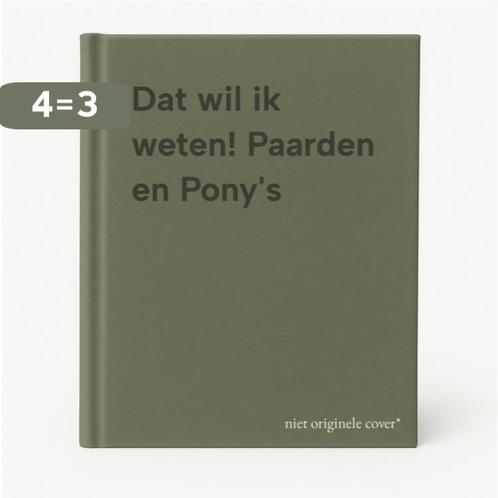 Dat wil ik weten! Paarden en Ponys 9789043823333, Boeken, Overige Boeken, Gelezen, Verzenden