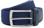 Suitable Geweven Riem Navy maat 95 Heren, Kleding | Heren, Riemen en Ceintuurs, Verzenden, Echt leder, Nieuw, Suitable