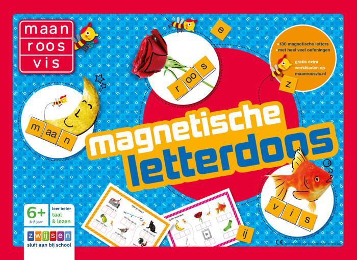 Magnetische letterdoos / Maan roos vis 9789048714285, Boeken, Kinderboeken | Jeugd | onder 10 jaar, Gelezen, Verzenden