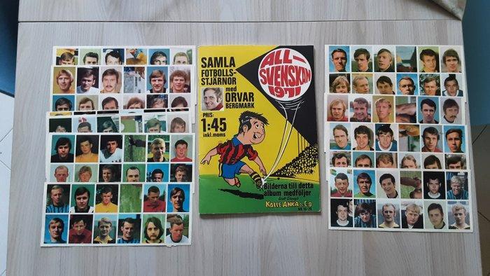 1971 Variant Panini All-Svenskan Svezia 1971 Édition, Collections, Autocollants