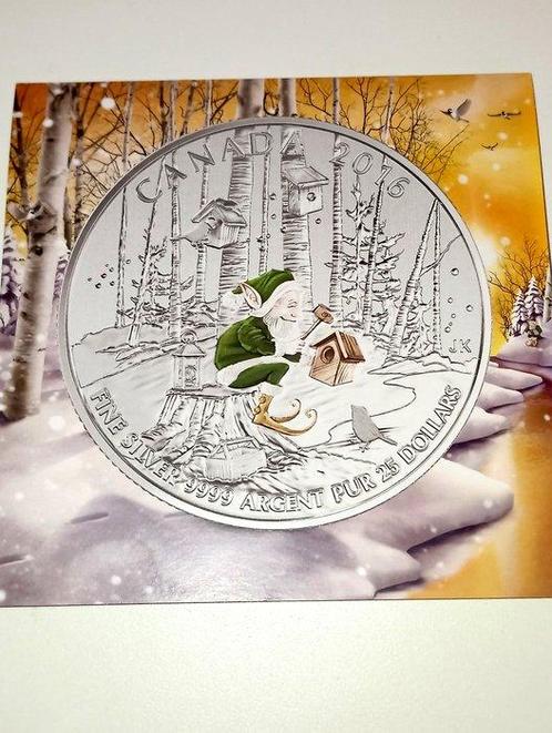 Canada. 25 Dollars 2016 Elfo del Bosque (Sans Prix de, Postzegels en Munten, Munten | Europa | Niet-Euromunten