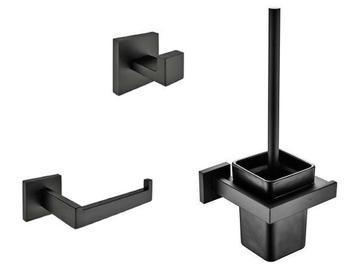 Veiling - Toilet accessoire set, mat zwart beschikbaar voor biedingen