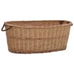 vidaXL Houtmand met handvatten 88x57x34 cm natuurlijk, Verzenden