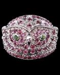 Schitterende sierlijke ring - Uil van Athena - .925 zilver,