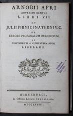 . - Arnobii Afri Adversus Gentes Libri VII. Et Julii Firmici, Antiek en Kunst