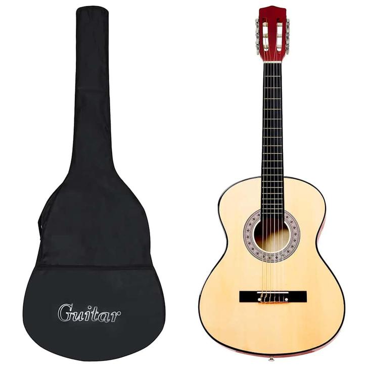vidaXL Gitaar klassiek beginner met tas 3/4 36, Musique & Instruments, Instruments à corde | Guitares | Acoustiques, Envoi