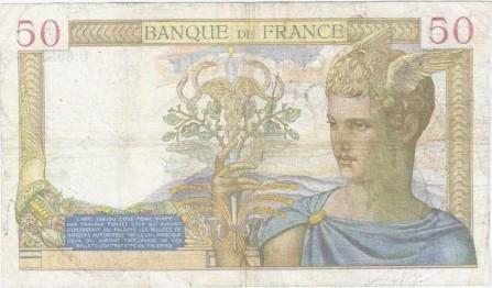 France Fay 17/37 50 Francs Ceres 15/04/1937 Tres Tres Bea..., Postzegels en Munten, Bankbiljetten | Europa | Niet-Eurobiljetten