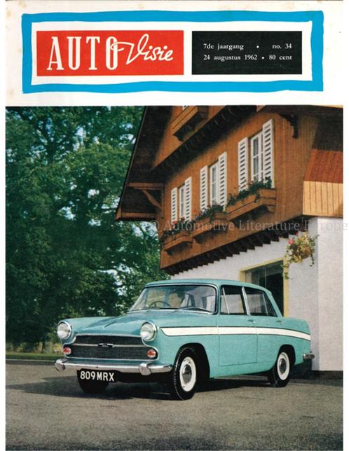 1962 AUTOVISIE MAGAZINE 34 NEDERLANDS, Boeken, Auto's | Folders en Tijdschriften