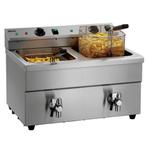 Inductiefriteuse | Elektrisch | 8+8L | 60°C/190°C | 7kW (2x, Verzenden, Nieuw in verpakking