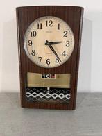 Wandklok - Seiko - Mid-century modern Hout, Messing -