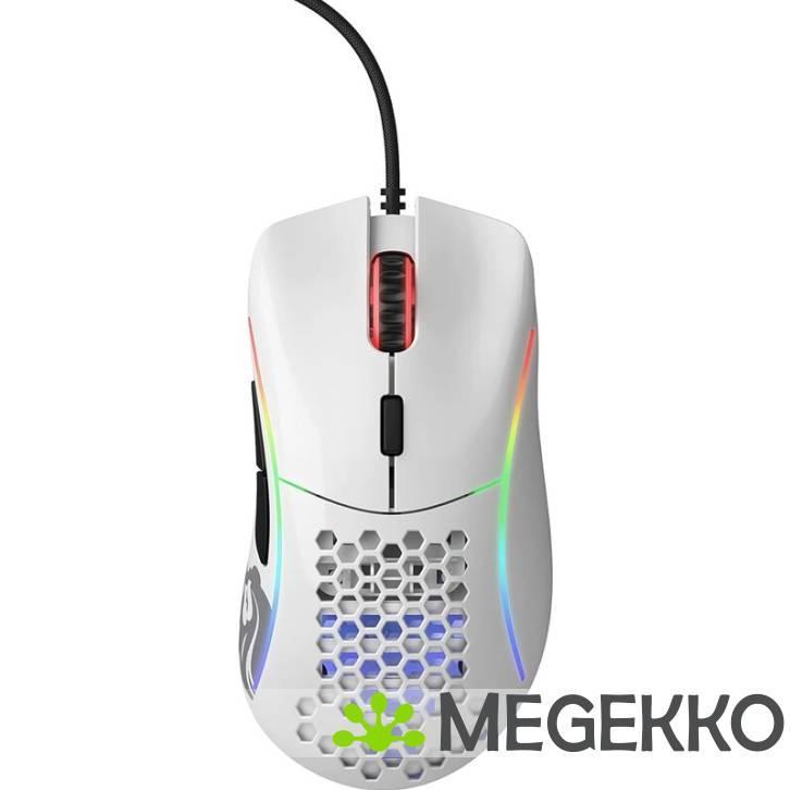 Glorious Model D- Glossy Witte Muis, Computers en Software, Overige Computers en Software, Nieuw, Verzenden