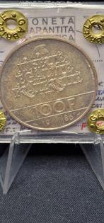 Frankrijk. 100 Francs 1982/1986 (2 monete) (Zonder, Postzegels en Munten