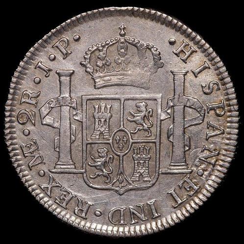 Espagne. Fernand VII. 2 Reales 1818 Lima JP (Sans Prix de, Postzegels en Munten, Munten | Europa | Niet-Euromunten