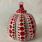 After Yayoi Kusama - Dots Obsession Pumpkin Red  White